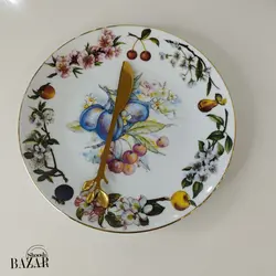 کارد میوه خوری طلایی طرح برگ