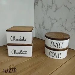 بانکه سرامیکی در چوبی تک