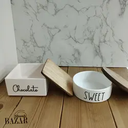 بانکه سرامیکی در چوبی تک