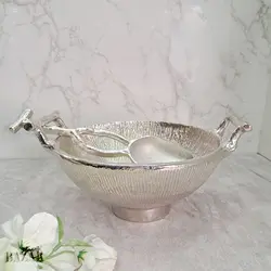 آجیل خوری آلومینیوم دکوری مدل مانیا