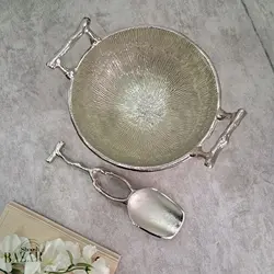 آجیل خوری آلومینیوم دکوری مدل مانیا
