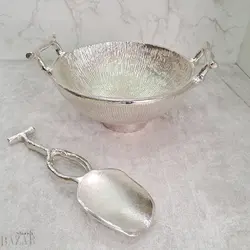 آجیل خوری آلومینیوم دکوری مدل مانیا
