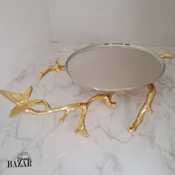 شیرینی خوری آلومینیوم دکوری طرح پایه پروانه