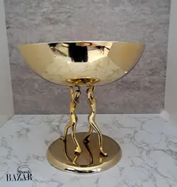 میوه خوری آلومینیوم دکوری مدل بالرین طلایی