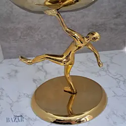آجیل خوری آلومینیوم دکوری مدل بالرین طلایی