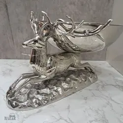 آجیل خوری آلومینیوم دکوری مدل گوزن سخره ای