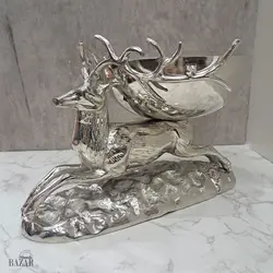 آجیل خوری آلومینیوم دکوری مدل گوزن سخره ای