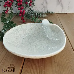 رولت خوری گرد سرامیکی دفرمه طرح صدف