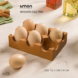 جای تخم مرغ چوبی لیمون کد 217359