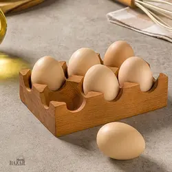 جای تخم مرغ چوبی لیمون کد 217359