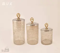 بانکه 3 سایز شیشه ترکدار بی وی کی مدل النا