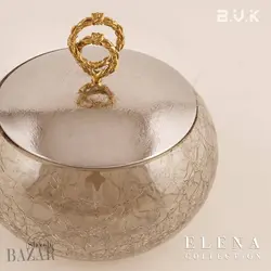 شکلات خوری شیشه ترکدار 3 سایز بی وی کی مدل النا