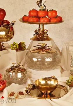 شکلات خوری شیشه ترکدار 3 سایز بی وی کی مدل لیلین