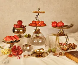 شکلات خوری شیشه ترکدار 3 سایز بی وی کی مدل لیلین