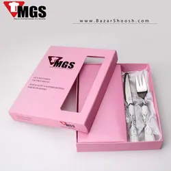 کارد و چنگال دسته سرامیکی MGS طرح 2