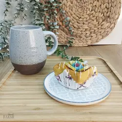 پیش دستی سرامیکی رنگی قطر 15 دنی هوم