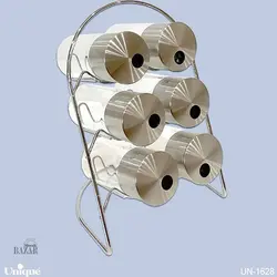 بانکه ادویه 6 عددی در استیل یونیک کد 1628 - BazarShoosh