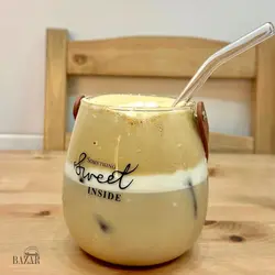 سطل یخ و جا کاردی پیرکس دسته چرمی - BazarShoosh