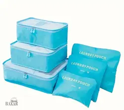 ست بگ پارچه ای مسافرتی 6 تکه چمدان - BazarShoosh