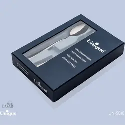 قاشق و چنگال تک استیل یونیک کد 5810 - BazarShoosh