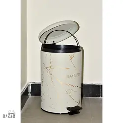 سطل زباله 12 لیتری مدل ماربل بی وی کی کد 835596 - BazarShoosh