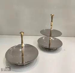 خرما خوری استیل دکوری مدل بامبو