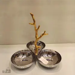اردو خوری استیل دکوری 13 سانت طرح شاخ گوزن