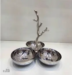 اردو خوری استیل دکوری 13 سانت طرح شاخ گوزن