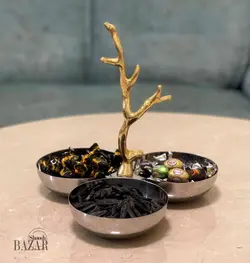 اردو خوری استیل دکوری 13 سانت طرح شاخ گوزن