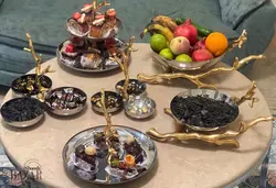اردو خوری استیل دکوری 13 سانت طرح شاخ گوزن