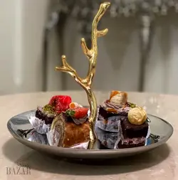 شیرینی خوری یک طبقه استیل دکوری طرح شاخ گوزن