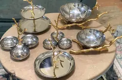 شیرینی خوری یک طبقه استیل دکوری طرح شاخ گوزن