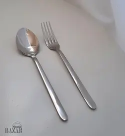 ست قاشق و چنگال نقره ای یونیک مدل دنا