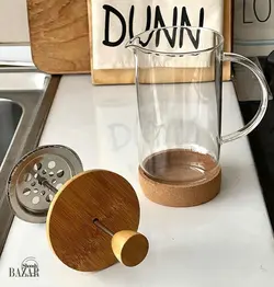 فرنچ پرس پیرکس در بامبو کف چوب پنبه ای