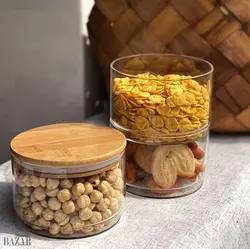 برج تنقلات 3 طبقه پیرکس با درپوش بامبو