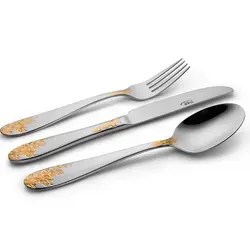 سرویس قاشق و چنگال 12 پارچه ناب استیل مدل امپریال