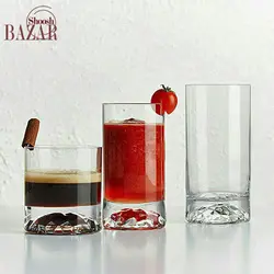 لیوان کریستال پاشاباغچه مدل کلاب آیس شفاف متوسط کد 64040