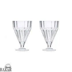 جام کریستال جفتی پاشاباغچه مدل پلیتس کد 68136