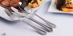 سرویس قاشق و چنگال 98 پارچه ناب استیل مدل ونیز
