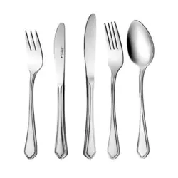 سرویس قاشق و چنگال 86 پارچه ناب استیل مدل ونیز