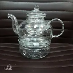 قوری تمام پیرکس با صافی شیشه ای