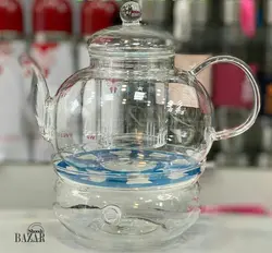 قوری تمام پیرکس با صافی شیشه ای