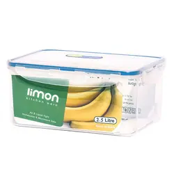 ظرف فریزری مستطیل 2/5 لیتر لیمون