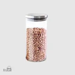 بانکه ادویه 1200 شیشه ای در استیل یونیک کد UN-1273