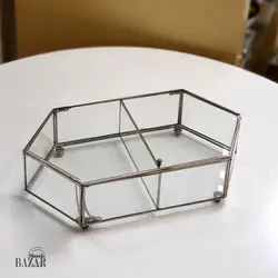 جعبه شیشه ای 6 گوشه