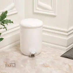 سطل گرد 3 لیتری حمام کوچک مدل الوان لیمون