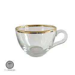 فنجان بیسیک لب طلایی پاشاباغچه کد 55161