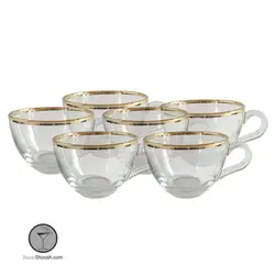 فنجان بیسیک لب طلایی پاشاباغچه کد 55161
