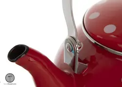 ست کتری و قوری رنگی خال خالی