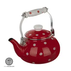 ست کتری و قوری رنگی خال خالی